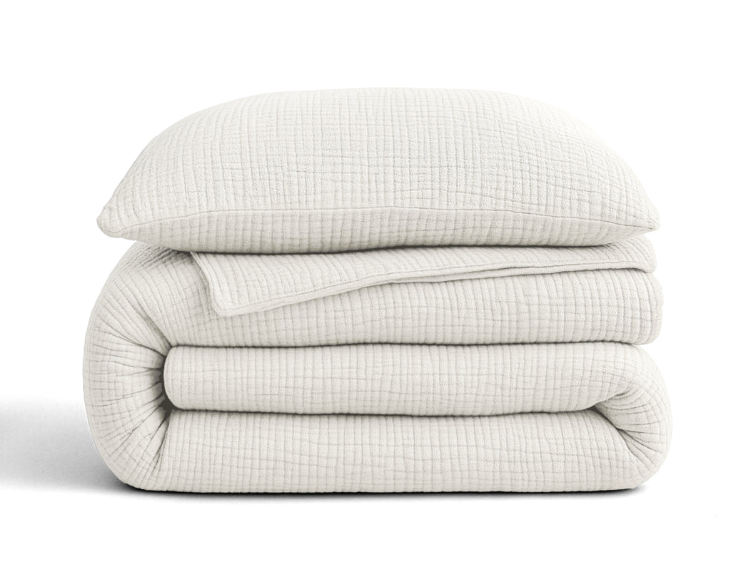 Nappy dekbed Japandi beige