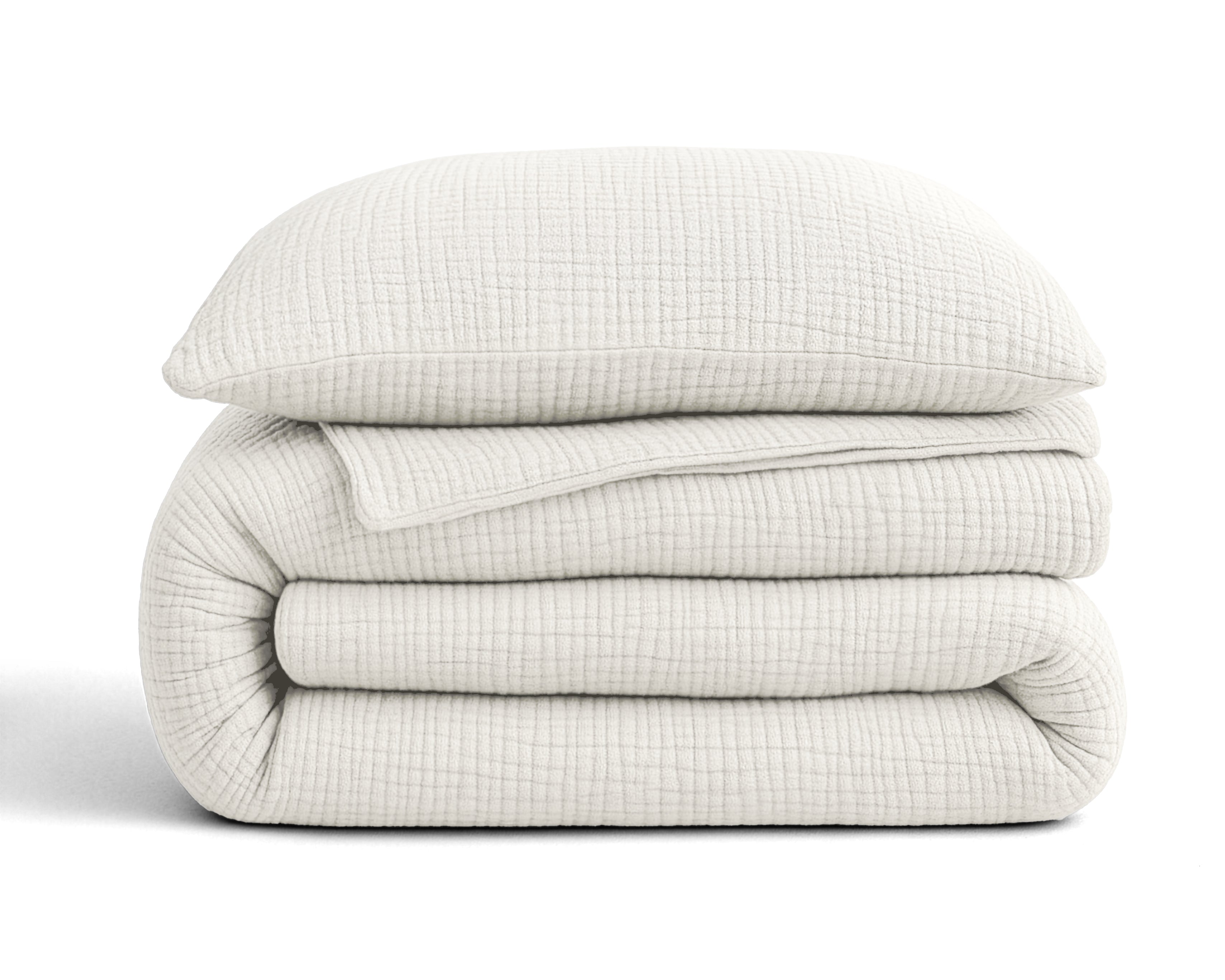 Nappy dekbed Japandi beige