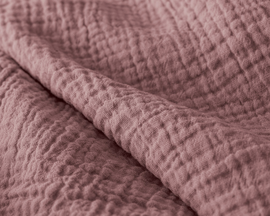 Nappy dekbed Japandi oud roze