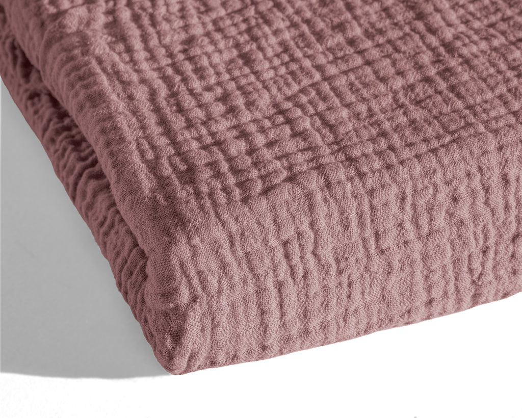 Nappy dekbed Japandi oud roze